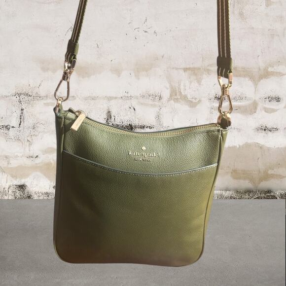 Kate Spade Rosie North South Swingback Green Crossbody Bag - Picture 4 of 9